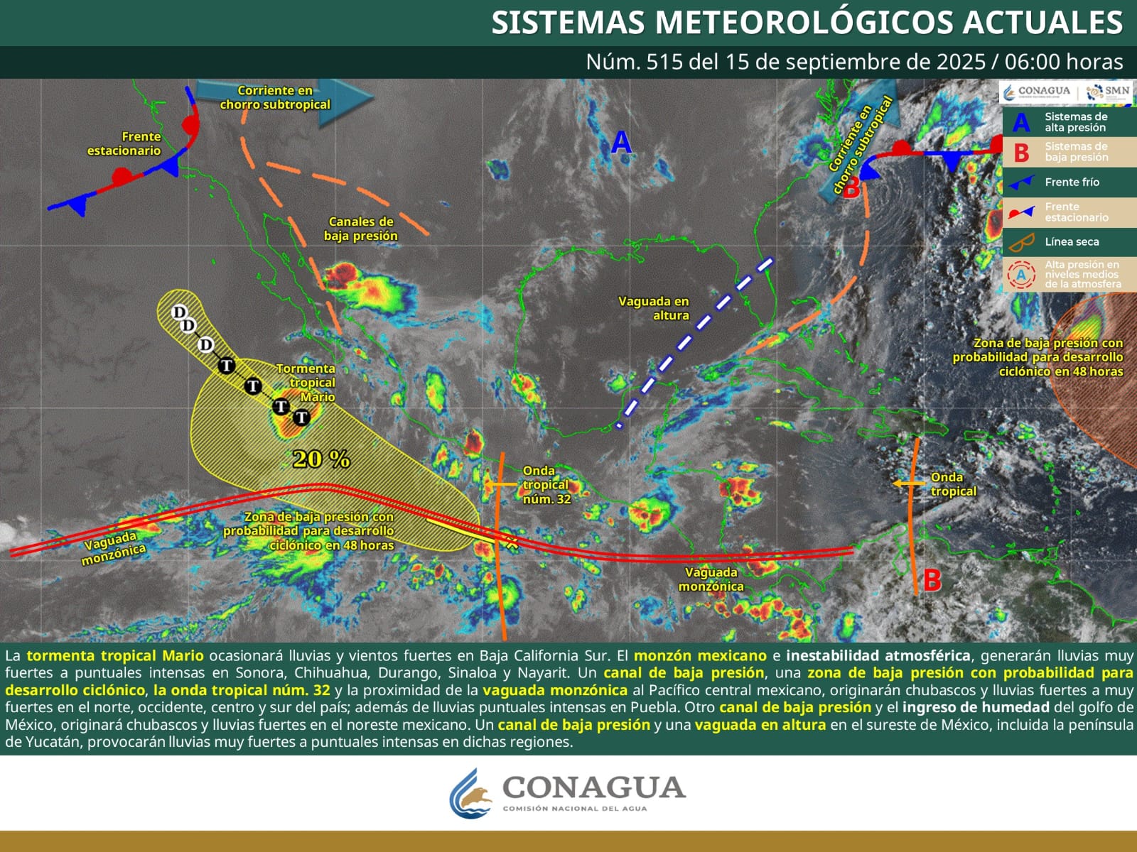 Prevén lluvias y tormentas fuertes en algunas regiones de Oaxaca