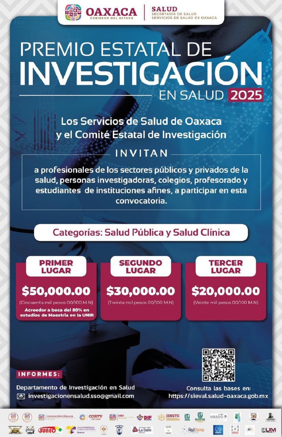 Lanzan convocatoria del Premio Estatal de Investigación en Salud 2025