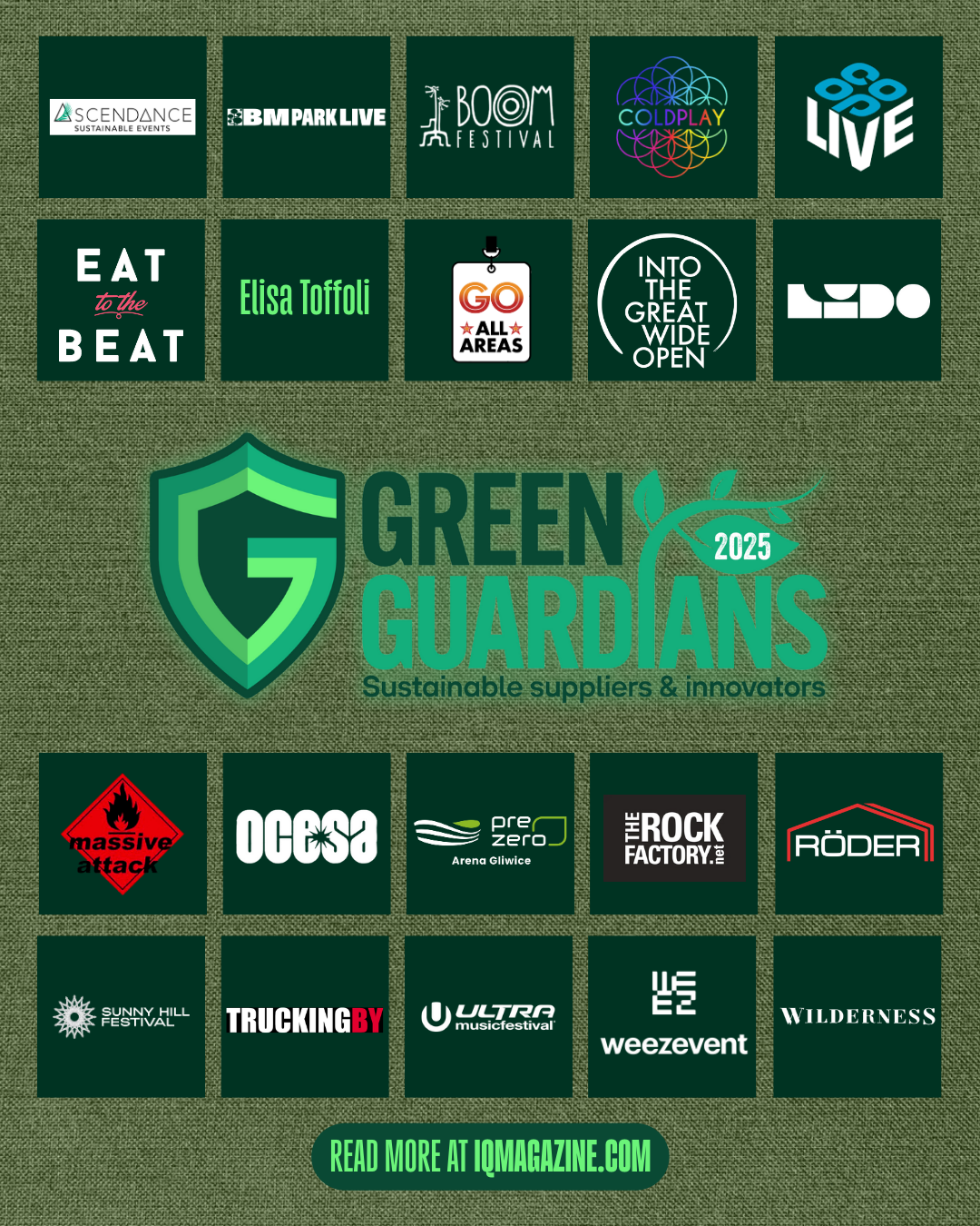 Reconocen a OCESA por IQ Magazine como uno de los Green Guardians de la industria, por su liderazgo en sostenibilidad