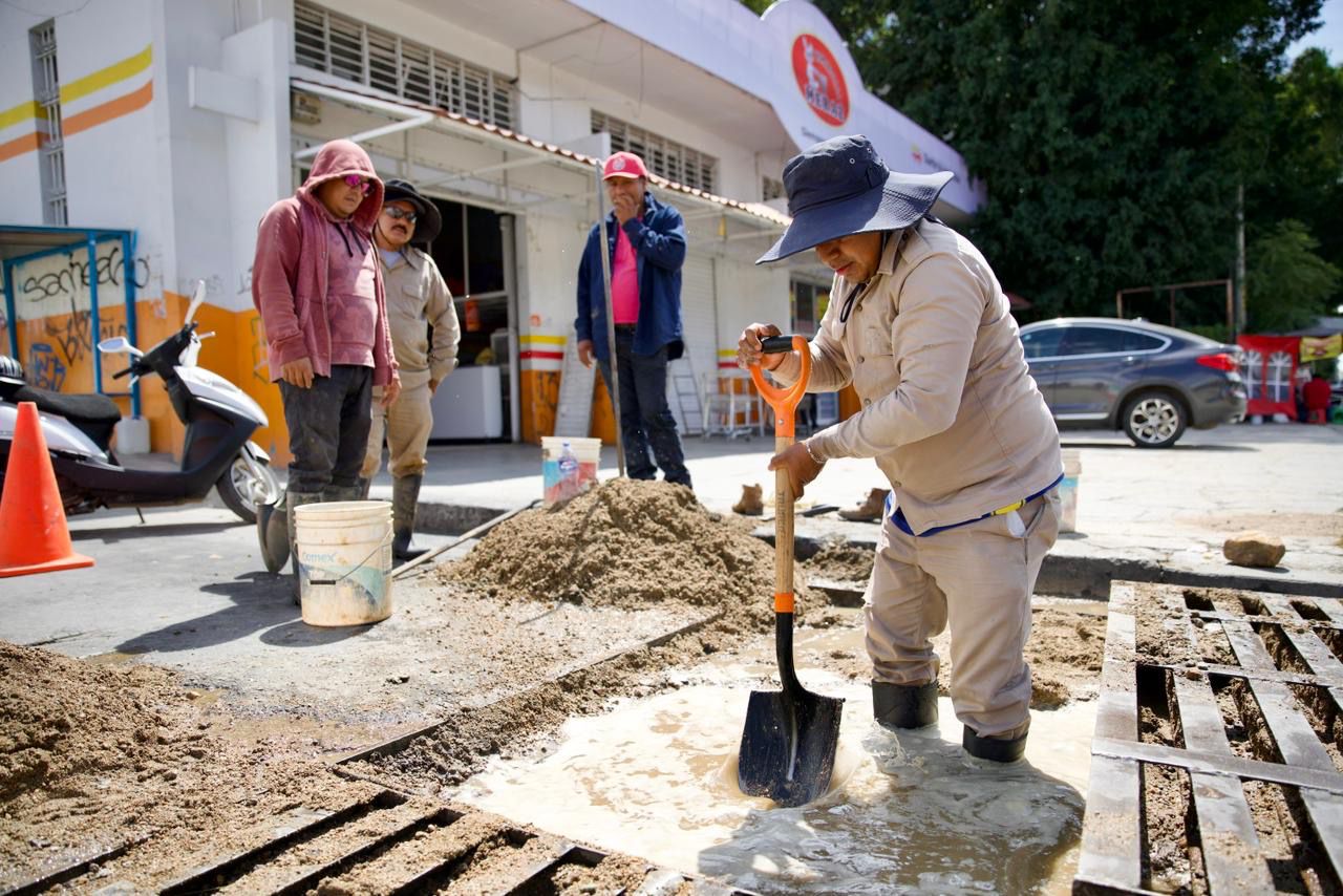 Atiende Soapa fuga de agua en Agencia Santa Rosa Panzacola; Suspendió temporalmente suministro