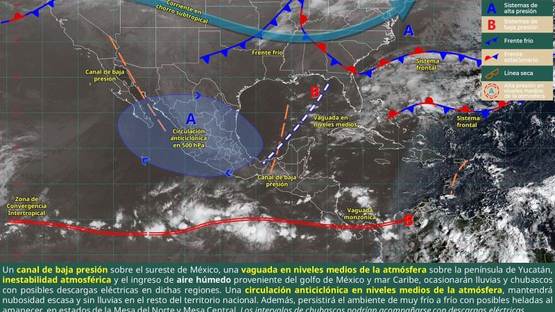 Pronostican ambiente frío