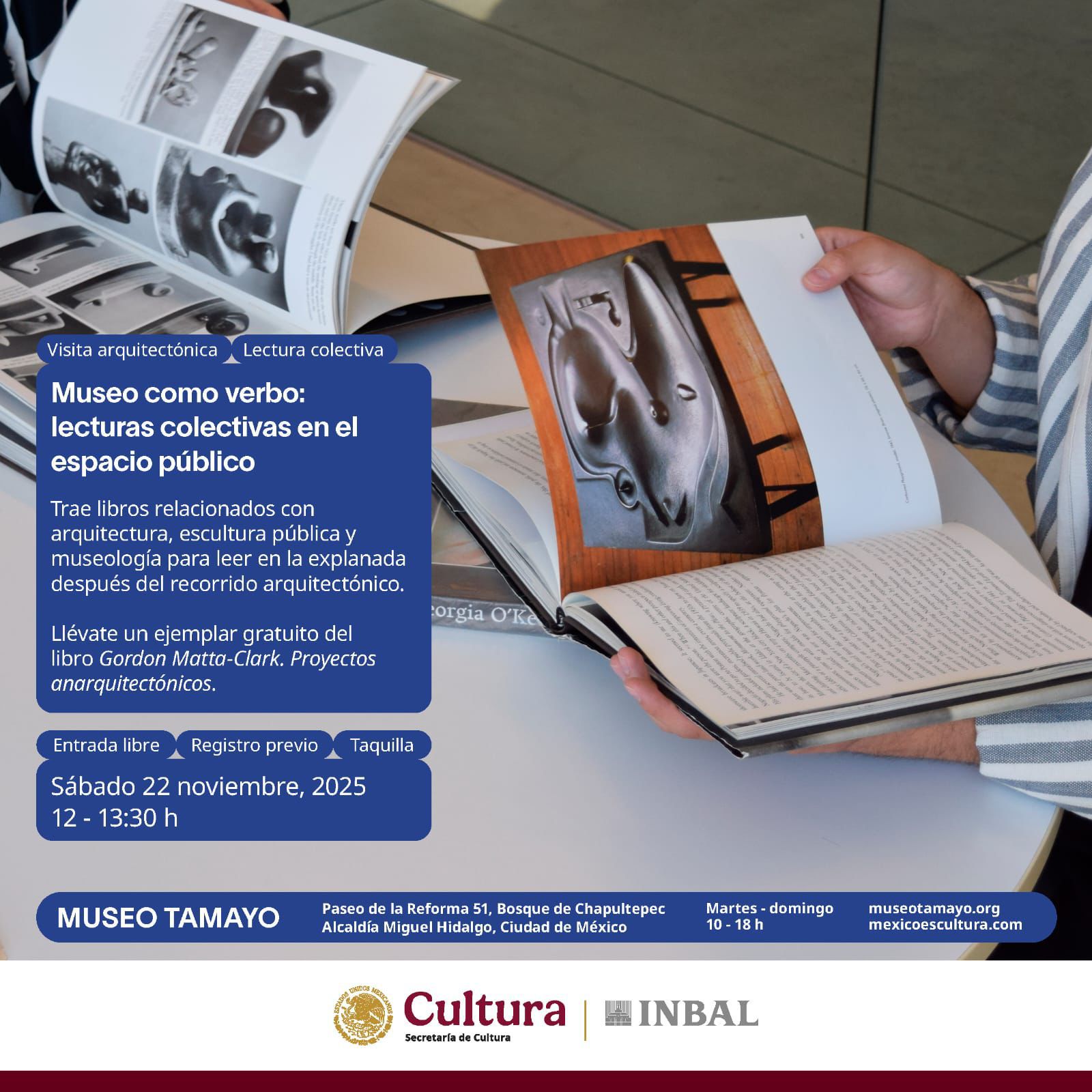 La red de museos del Inbal se une a la iniciativa República lectora con la actividad Museo como verbo