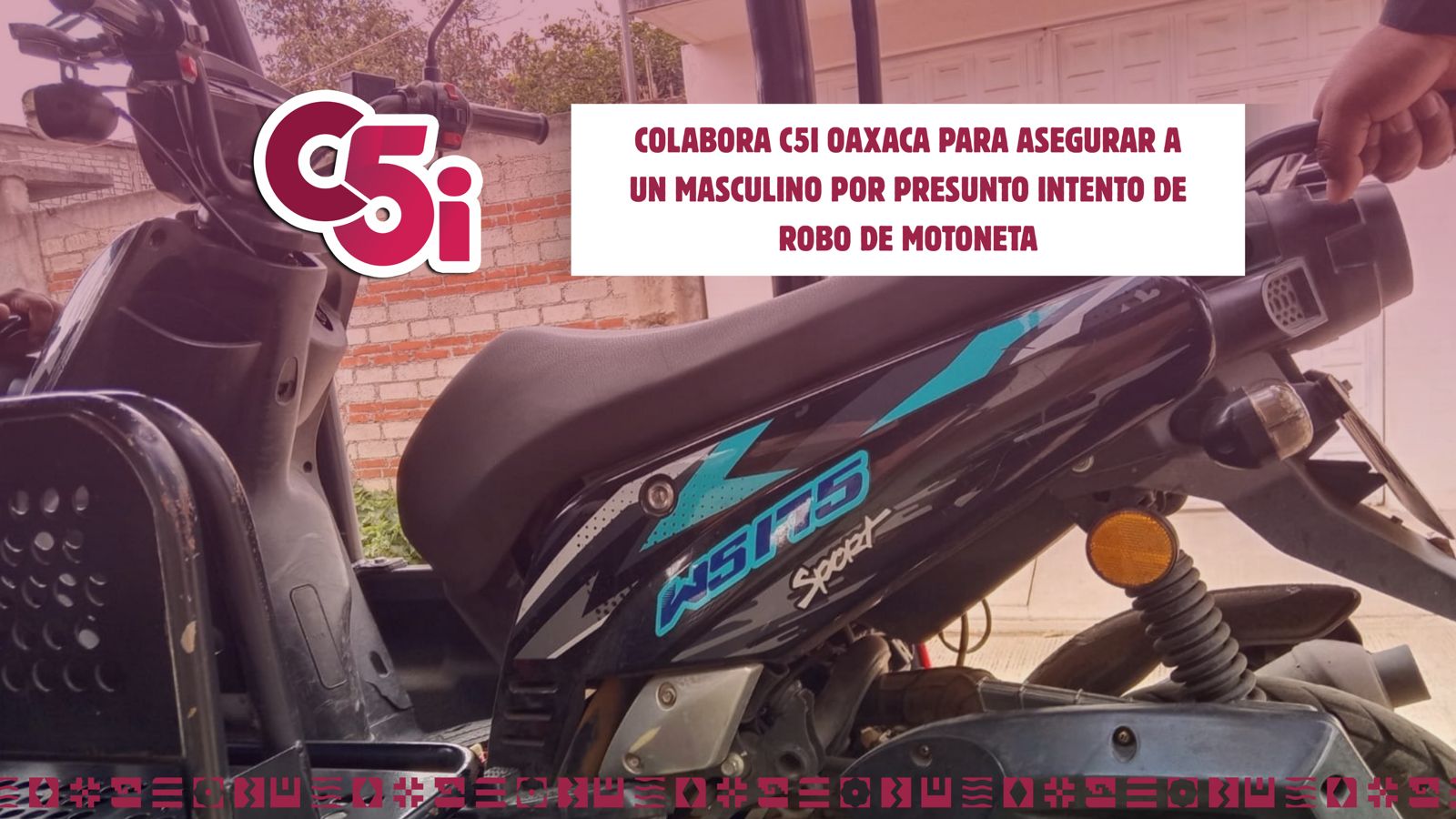 Colabora C5i Oaxaca para detener a cuatro personas por asalto e intento de robo