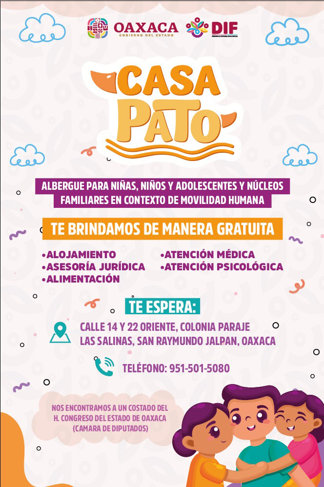 Ofrece DIF-Oaxaca atención a personas migrantes a través de sus albergues temporales