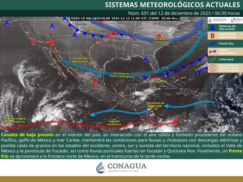 Se pronostica baja probabilidad de lluvia y descenso de temperaturas en zonas altas de Oaxaca