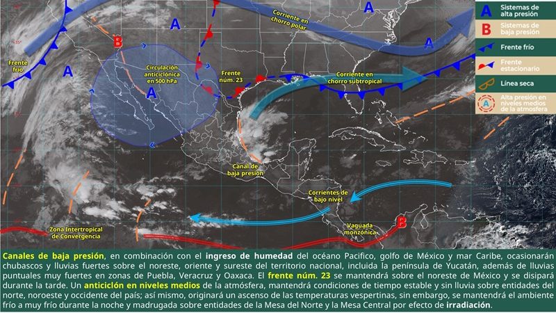 Lluvias y ambiente frío