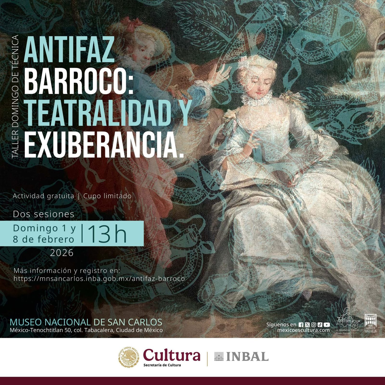 Carnaval del amor en el Museo Nacional de San Carlos: Danzas renacentistas y barrocas