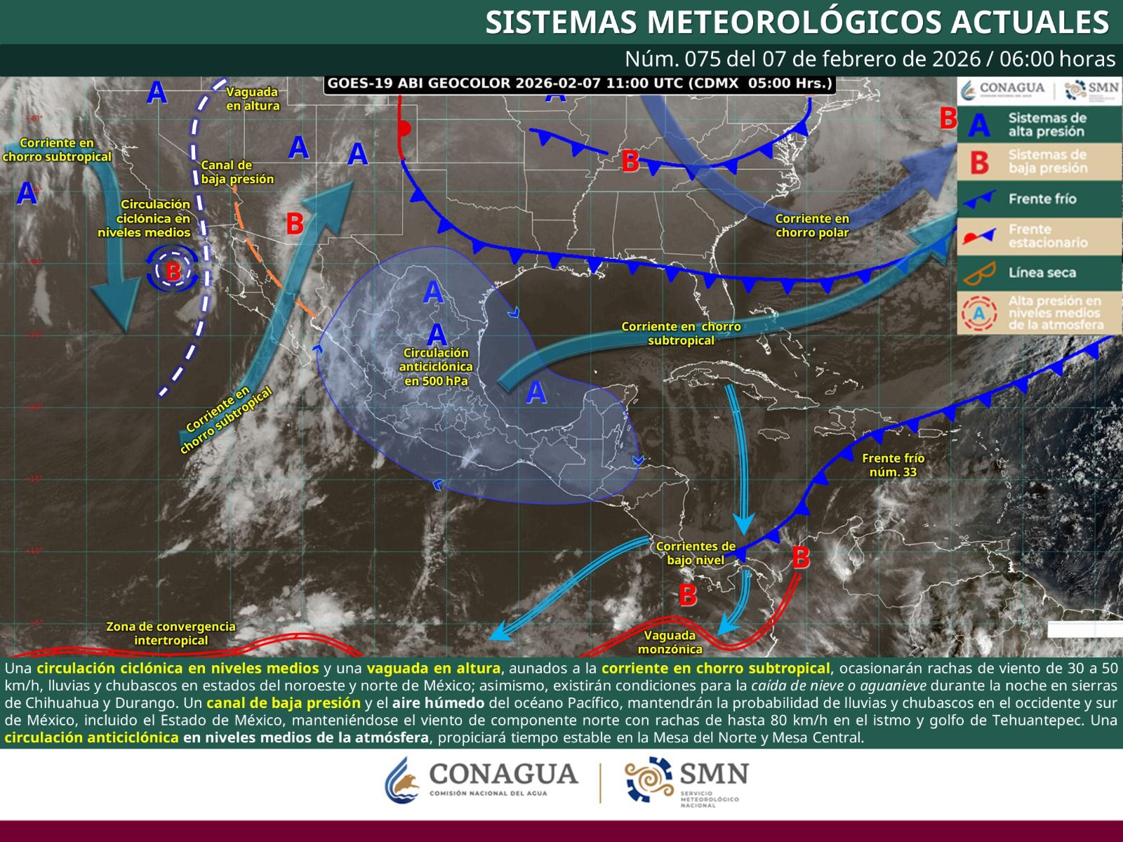 Se prevé tiempo estable con intensa radiación solar y frío nocturno en zonas montañosas de Oaxaca