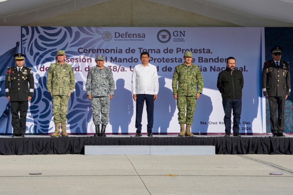 Toma posesión nuevo comandante de coordinación de la Guardia Nacional en Oaxaca