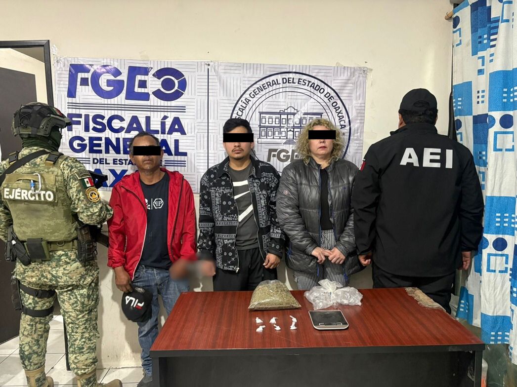 Ejecutan cateos en puntos de venta de drogas en Matatlán y Mitla; Seis personas detenidas: FGEO