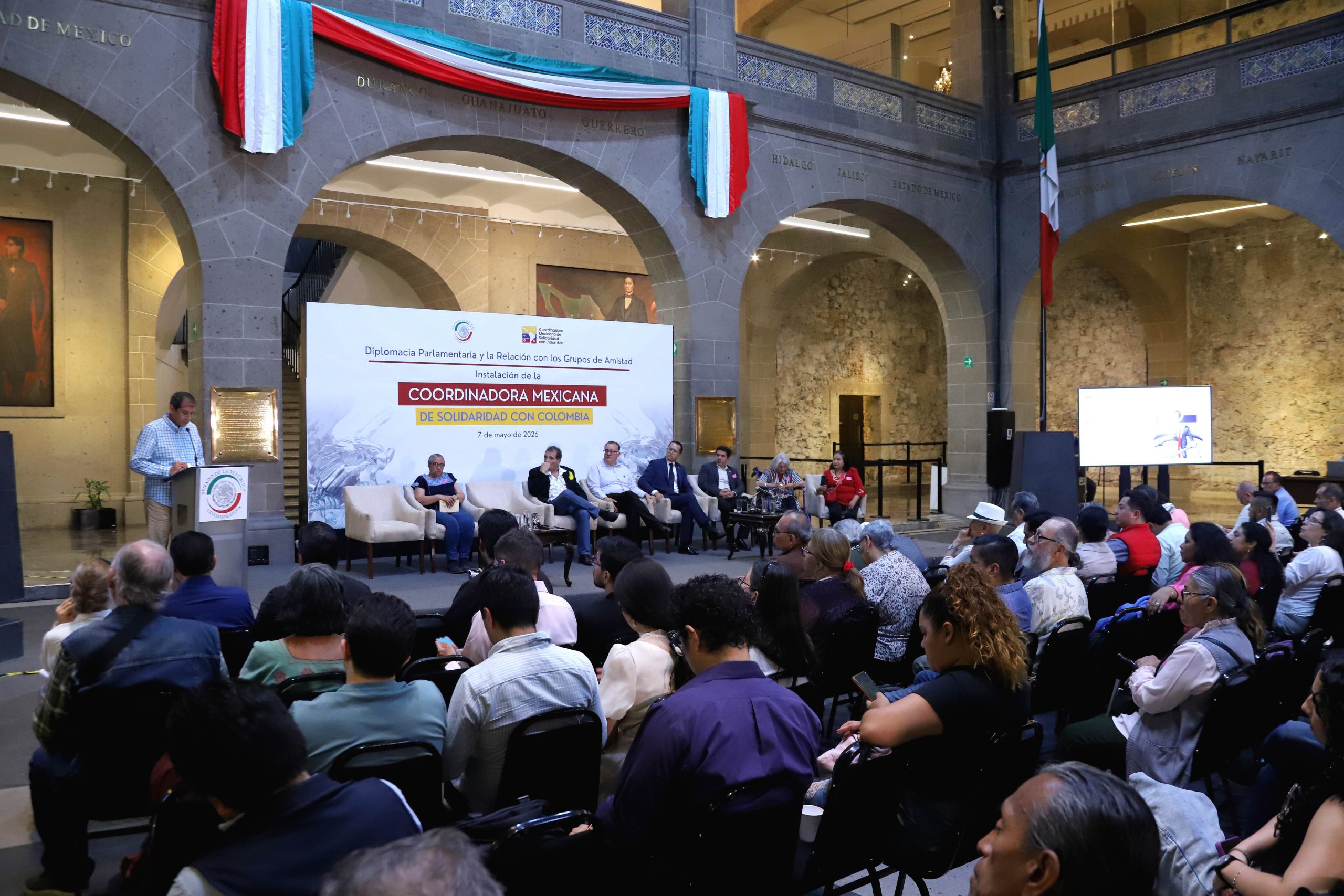 Reafirma México amistad con Colombia en el Senado; Instalan Coordinadora Mexicana de Solidaridad con Colombia
