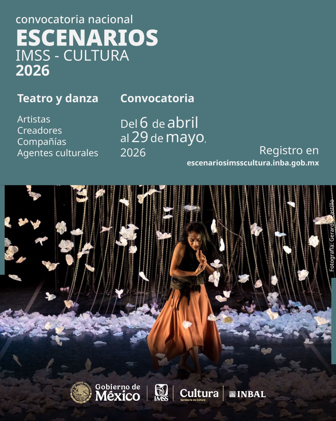 Continúa abierta convocatoria de escenarios IMSS-Cultura 2026; Cerrará el 29 de mayo a las 16:00 horas
