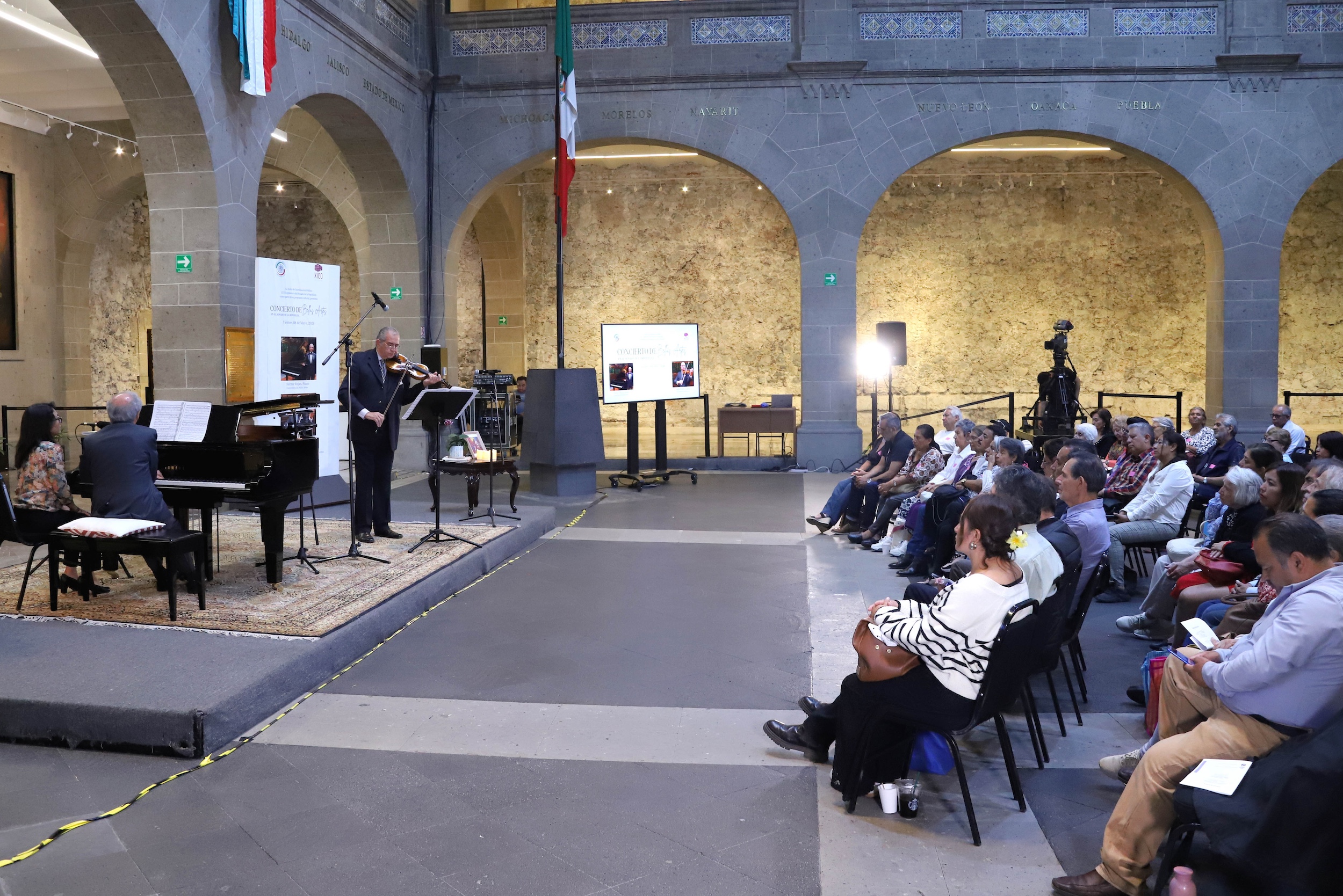 Ofrecen pianista Balbi Cotter y violinista Héctor Rojas recital con clásicos de la música de cámara