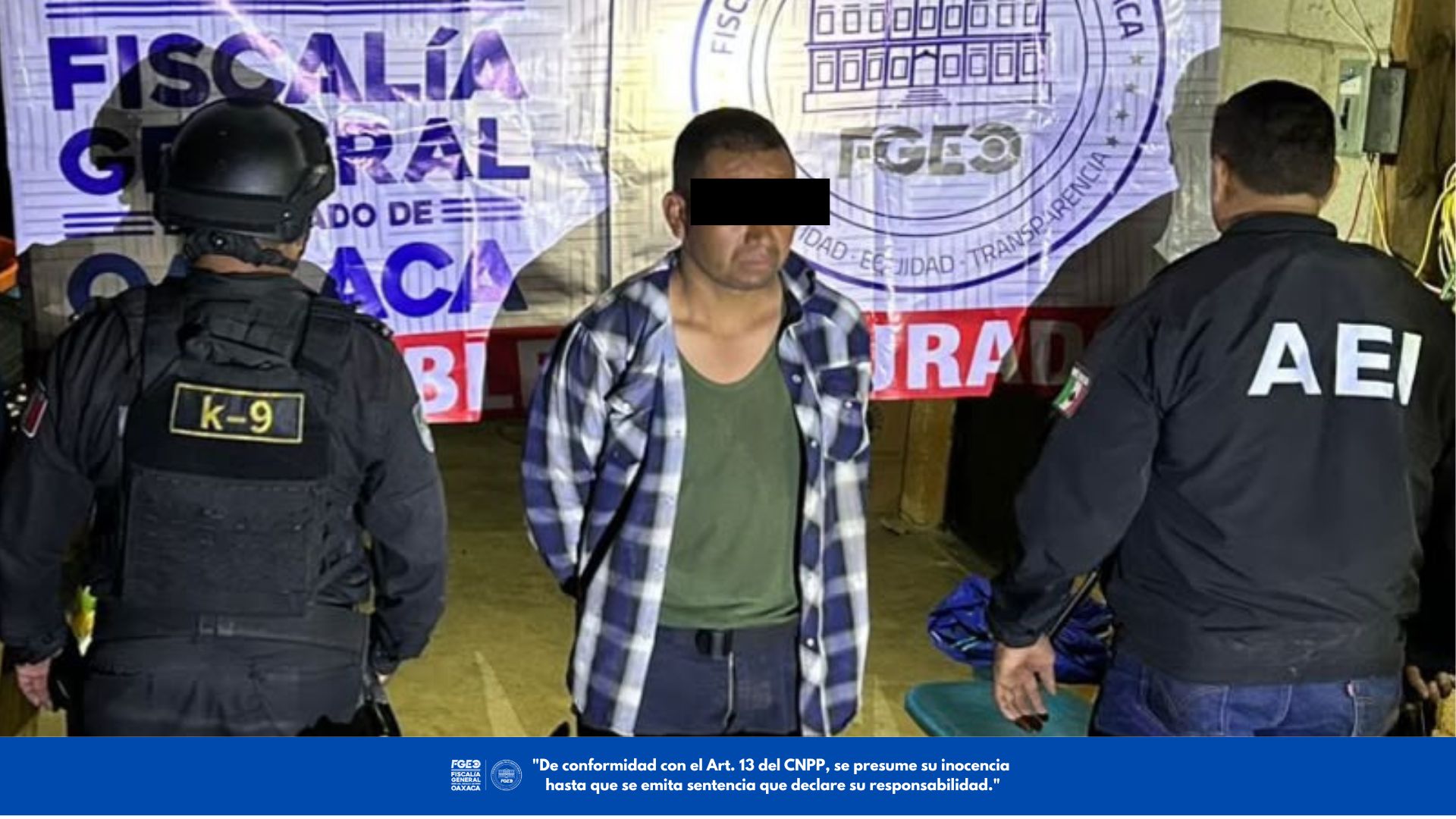 Ejecutan cateo en Santa María Peñoles; aseguran armas de fuego y presuntas drogas; un detenido