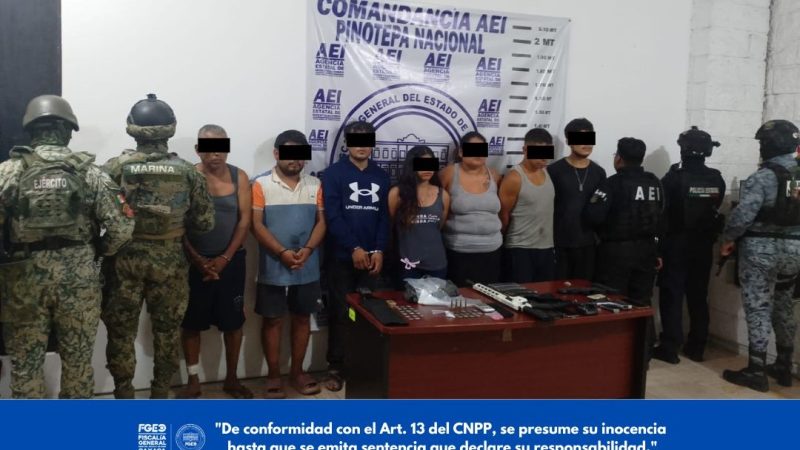 Siete personas detenidas