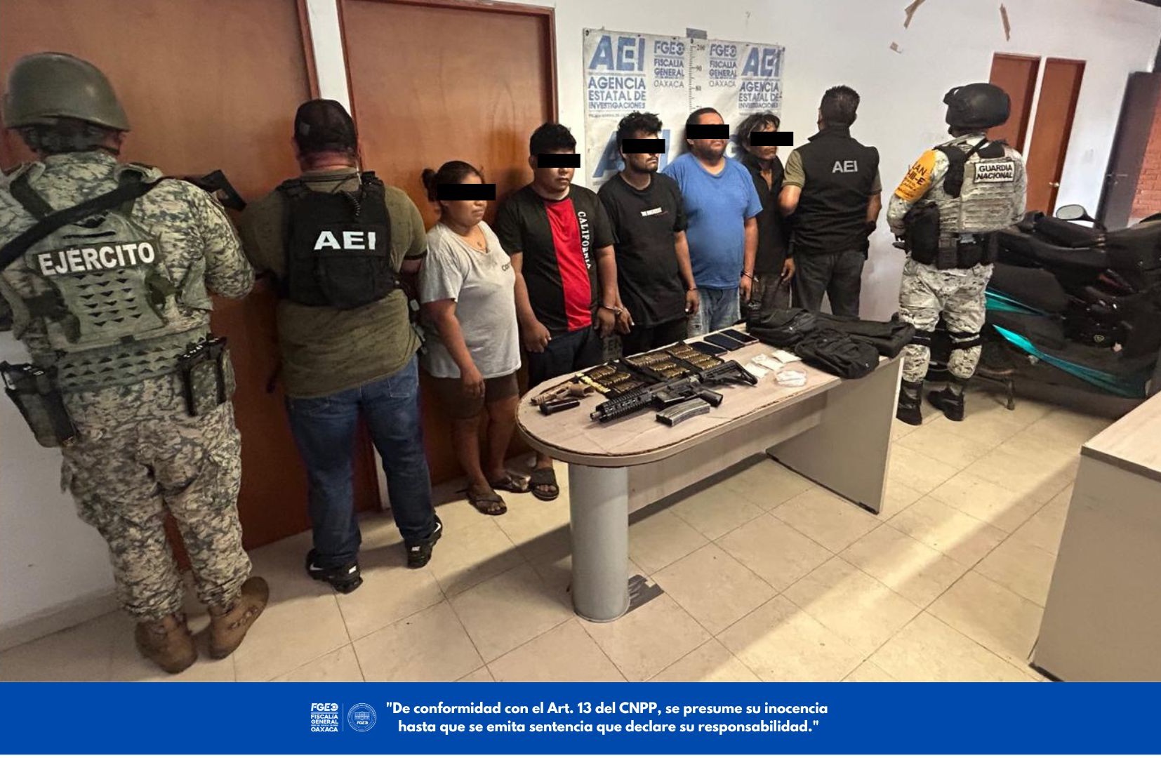 Desarticulan banda dedicada al secuestro y extorsión en el Istmo de Tehuantepec; cinco detenidos
