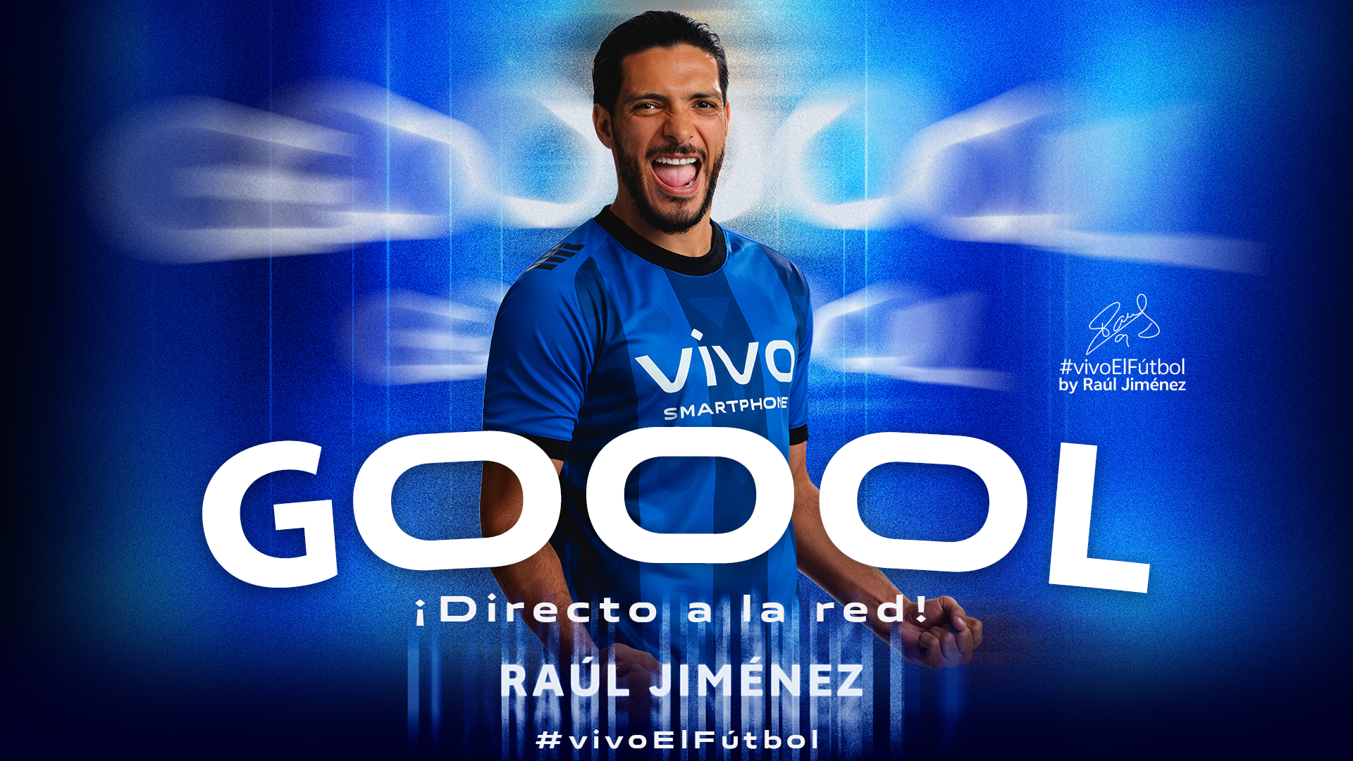 Felicita VIVO Smartphone a Raúl Jiménez por su gran desempeño con su país