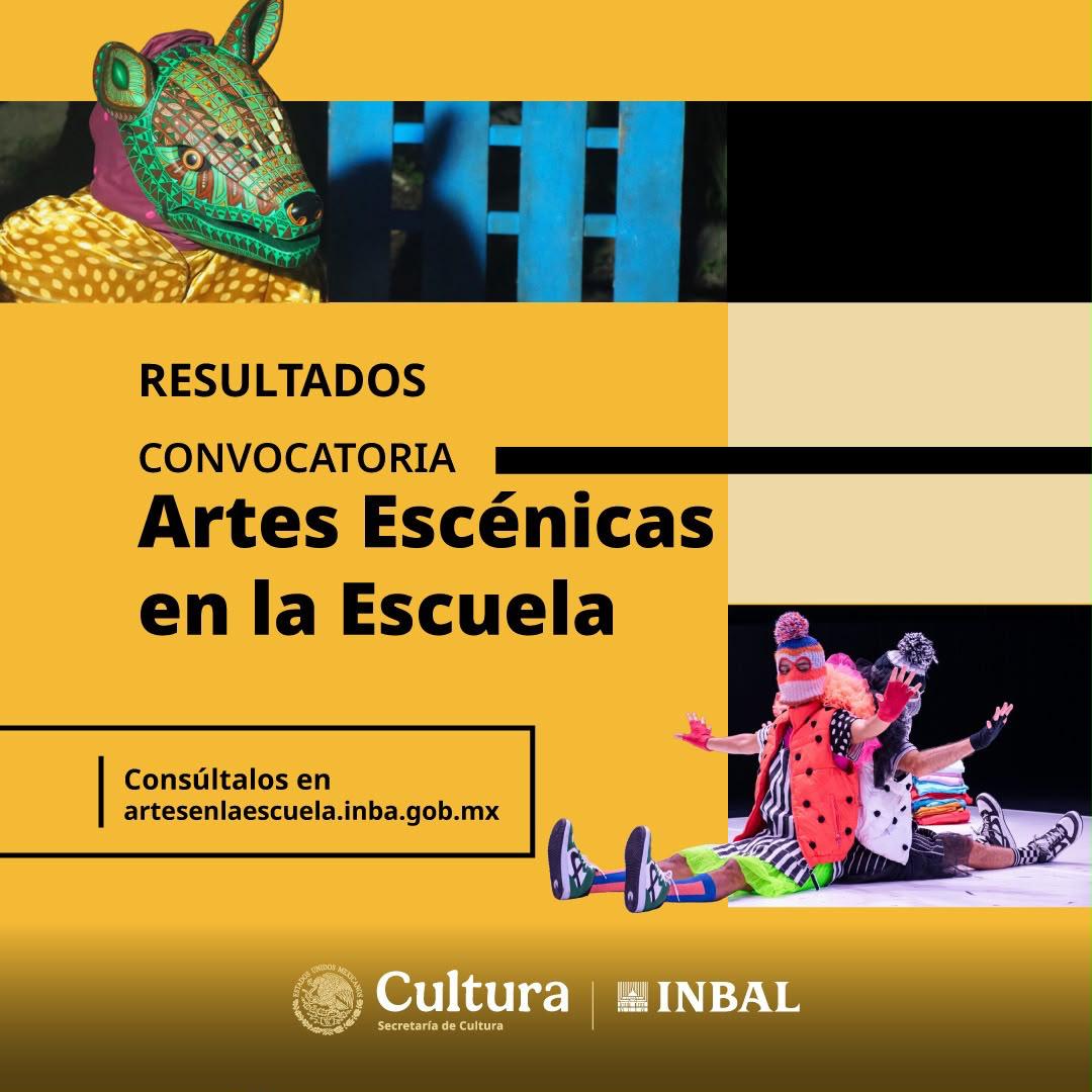Se presentan los resultados de la convocatoria Artes Escénicas en la Escuela, edición 2026