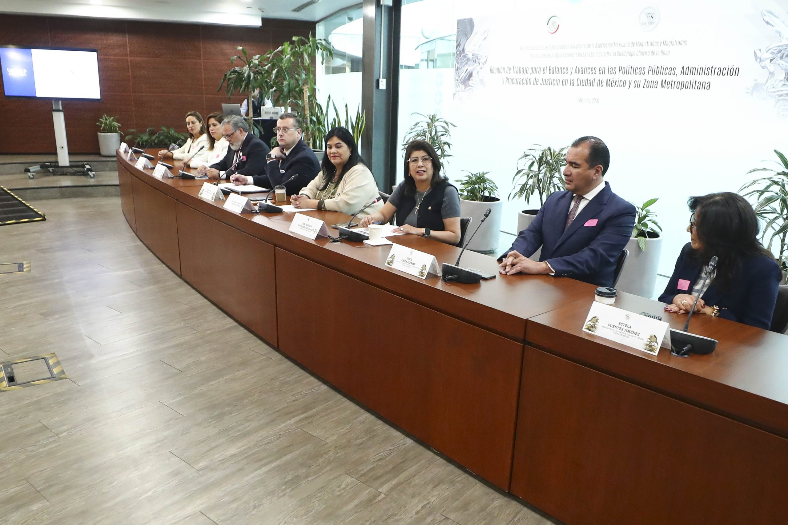 Coinciden senadoras y magistrados en construir una justicia administrativa más cercana y accesible para la ciudadanía