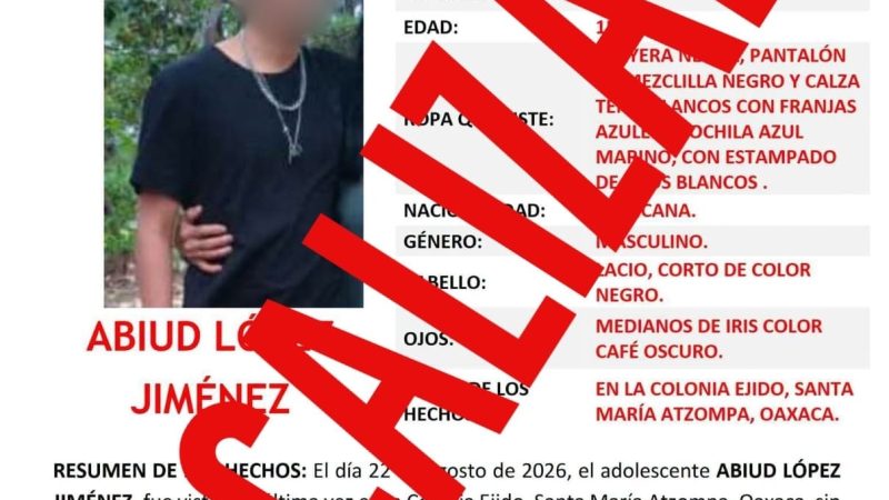 Rescatan a adolescente