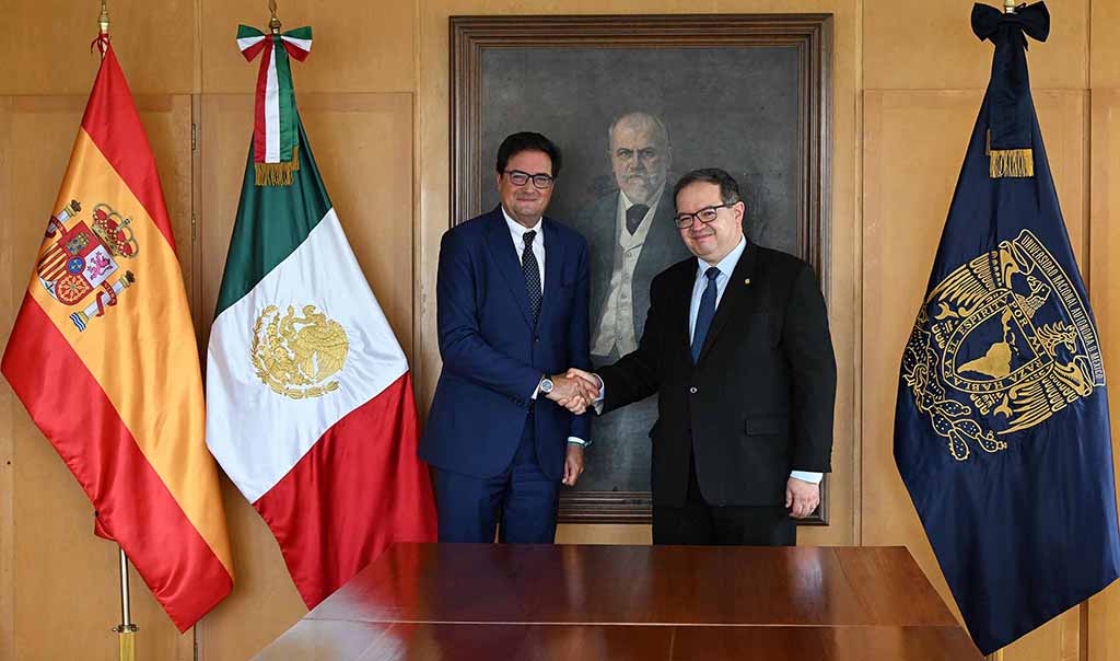 Recibe rector al ministro para la Transformación Digital y de la Función Pública de España