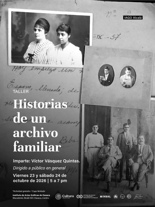 Realizará IAGO taller para explorar archivos familiares y preservar la memoria de una comunidad