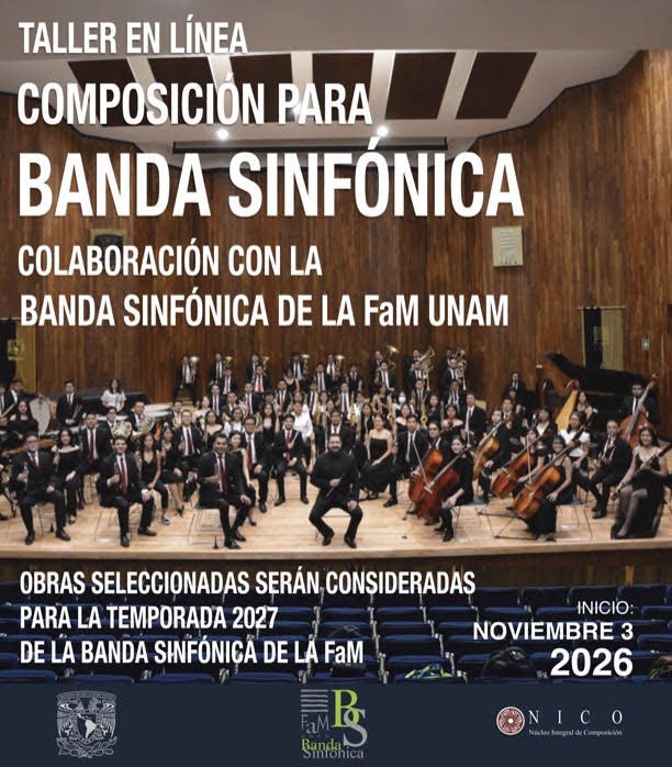 Abre NICO inscripciones a su taller de composición para banda sinfónica
