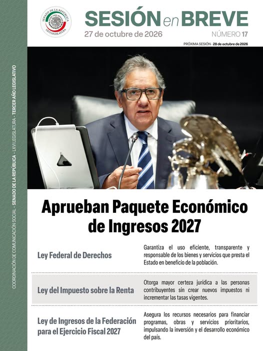 Debaten en Senado de la República Ley de Ingresos de la Federación
